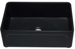 ALFI 30" Single Bowl Fireclay Farmhouse Apron Sink, Black Matte, AB3020SB-BM