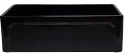 ALFI 33" Single Bowl Fireclay Farmhouse Apron Sink, Black Gloss, AB3320SB-BG