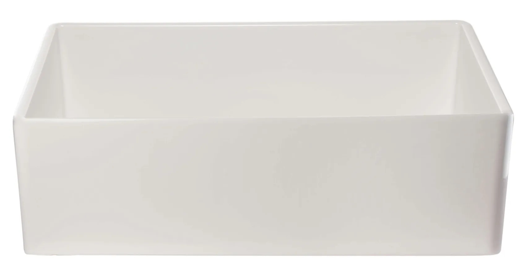 ALFI 33" Single Bowl Fireclay Farmhouse Apron Sink, White, AB533-W
