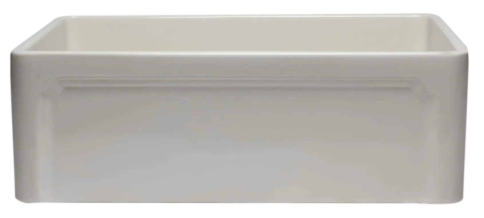 ALFI 30" Single Bowl Fireclay Farmhouse Apron Sink, Biscuit, AB3020SB-B