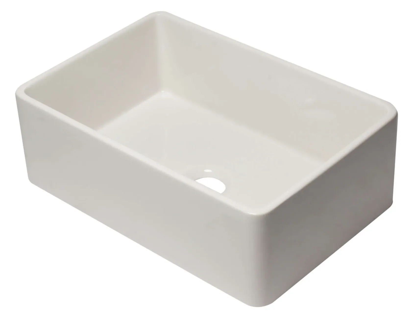ALFI 30" Single Bowl Fireclay Farmhouse Apron Sink, Biscuit, AB3020SB-B