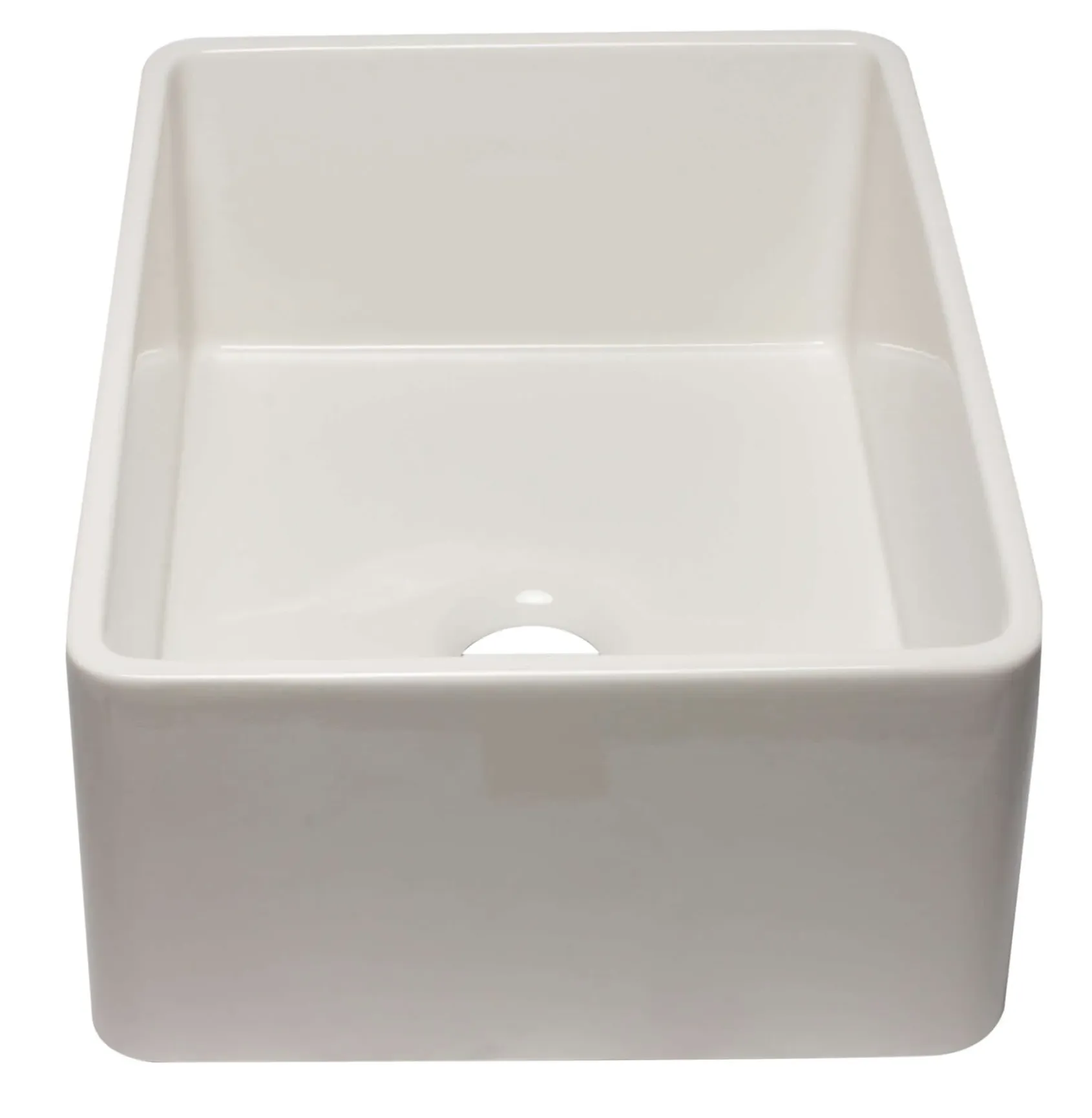 ALFI 30" Single Bowl Fireclay Farmhouse Apron Sink, Biscuit, AB3020SB-B