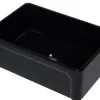 ALFI 30" Single Bowl Fireclay Farmhouse Apron Sink, Black Gloss, AB3020SB-BG
