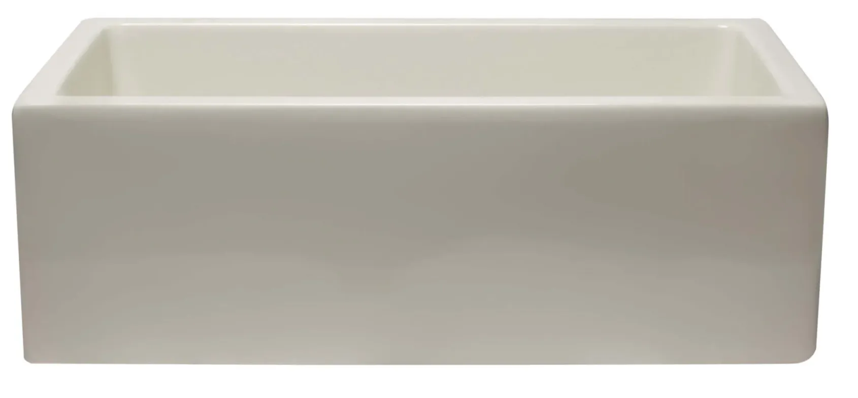 ALFI 30" Single Bowl Fireclay Farmhouse Apron Sink, Biscuit, Reversible, AB3018HS-B