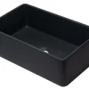 ALFI 33" Single Bowl Fireclay Farmhouse Apron Sink, Black Matte, AB3320SB-BM