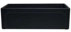 ALFI 33" Single Bowl Fireclay Farmhouse Apron Sink, Black Matte, AB3320SB-BM