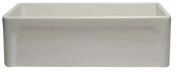 ALFI 33" Single Bowl Fireclay Farmhouse Apron Sink, Biscuit, AB3320SB-B