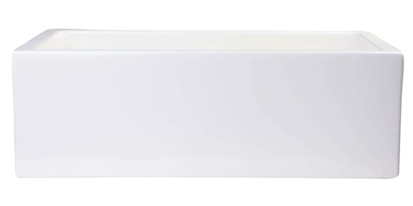 ALFI 30" Single Bowl Thick Wall Fireclay Farmhouse Apron Sink, Biscuit, AB3018SB-B
