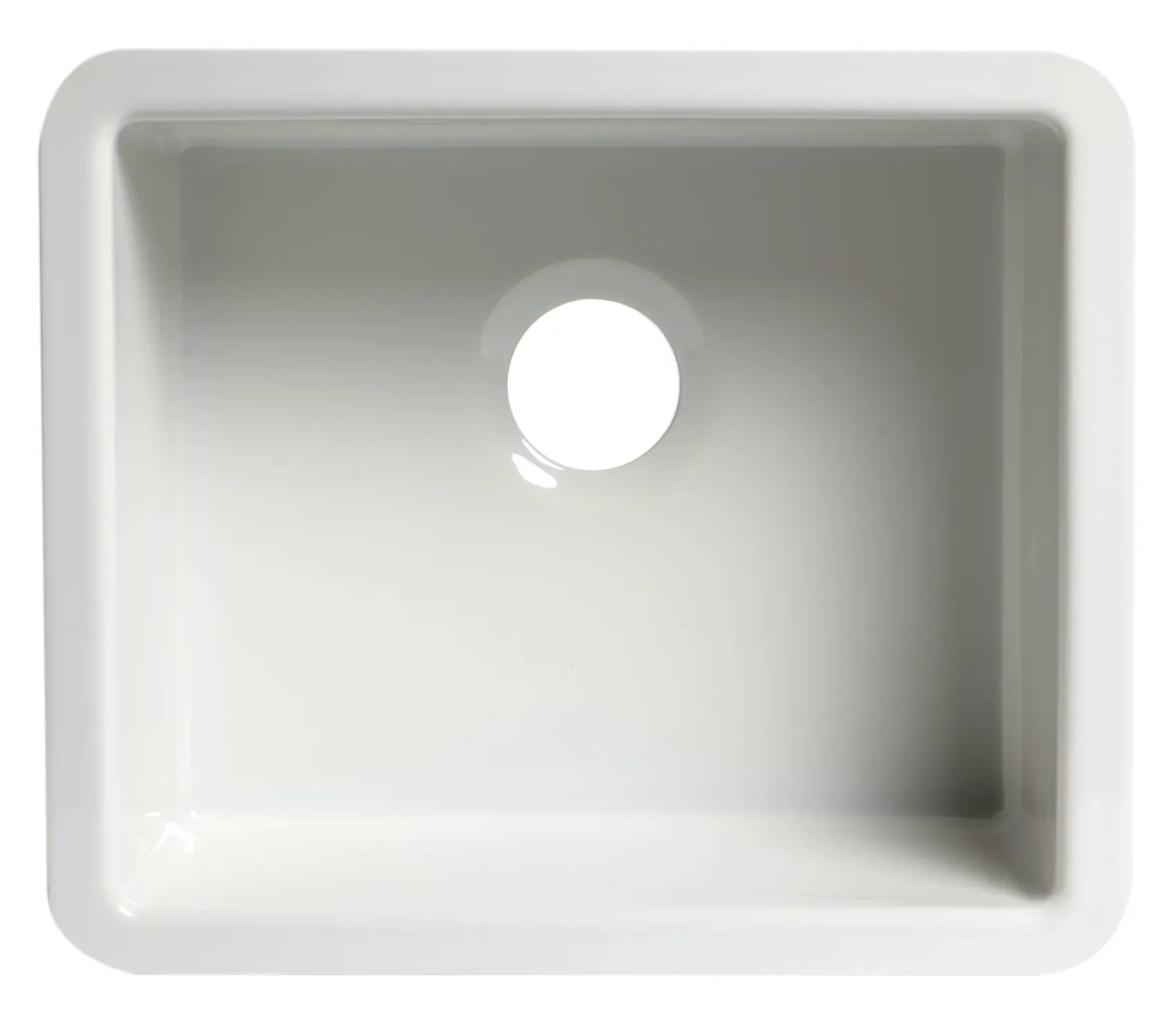 Alfi 20" White Fireclay Undermount Kitchen Sink, AB2017