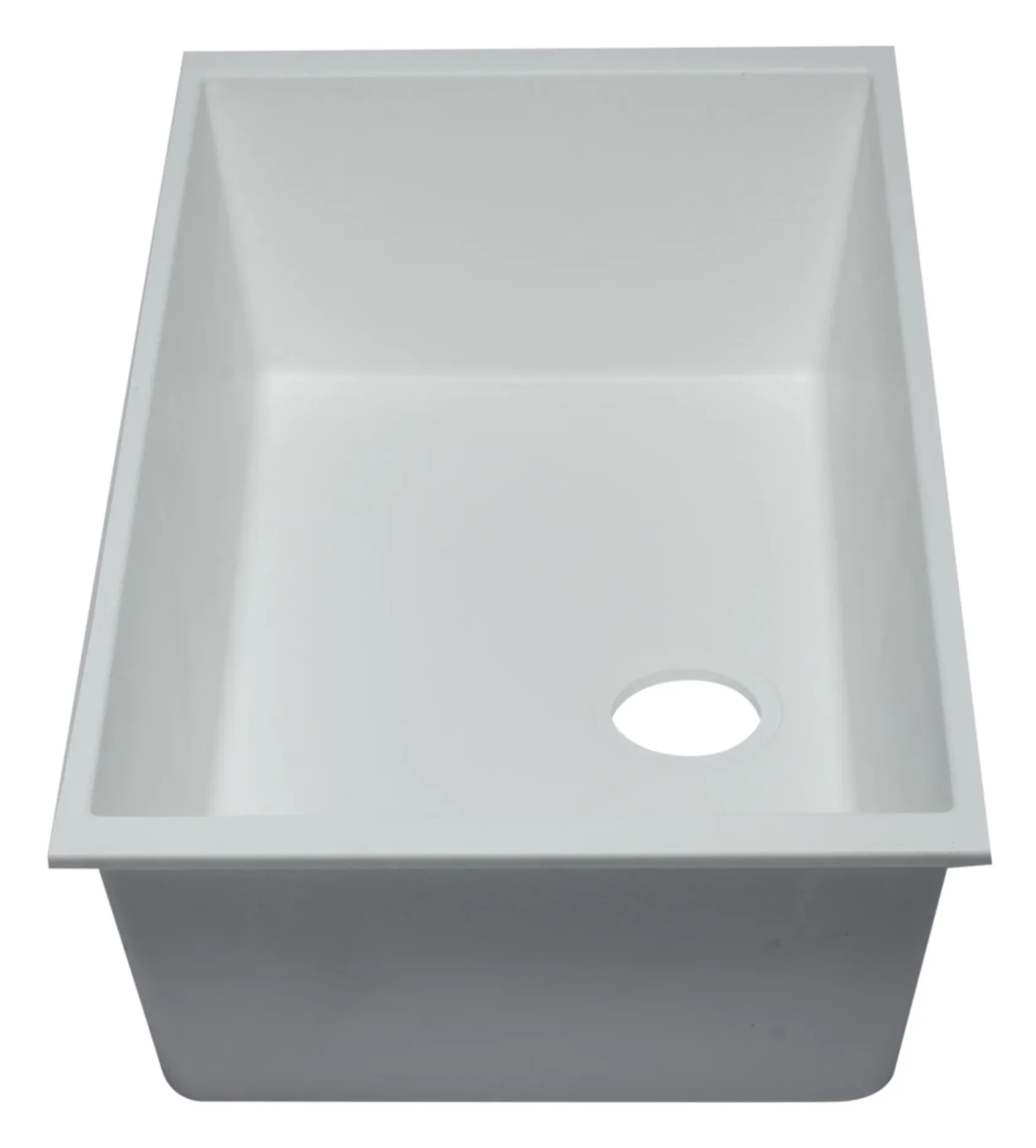 ALFI White 33" Single Bowl Undermount Granite Composite Kitchen Sink, AB3322UM-W