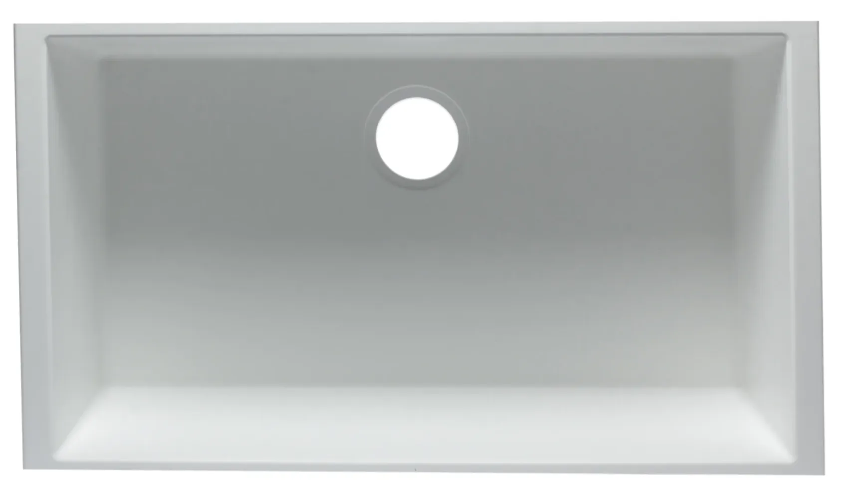 ALFI White 33" Single Bowl Undermount Granite Composite Kitchen Sink, AB3322UM-W
