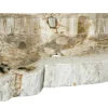 Allstone 26"x16.5"x4" Petrified Wood Stone Vessel Sink, Beige, Cream, PEWD--#04-7