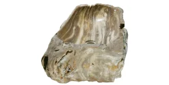 Allstone 32.5"x14.5"x6.5" Petrified Wood Stone Vessel Sink, Brown, Taupe, PEWD-#022