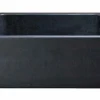 24" Black Granite Stone Farmhouse Kitchen Sink, Single Bowl, Reversible, KF242010-BK