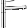 Blanco Alta II Low Arc Pull-Out Kitchen Faucet, Chrome, 1.5 GPM, Brass, 527558