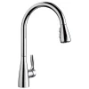 Blanco Atura 1.5 GPM Brass Kitchen Faucet, Pull-Down, Polished Chrome, 442207