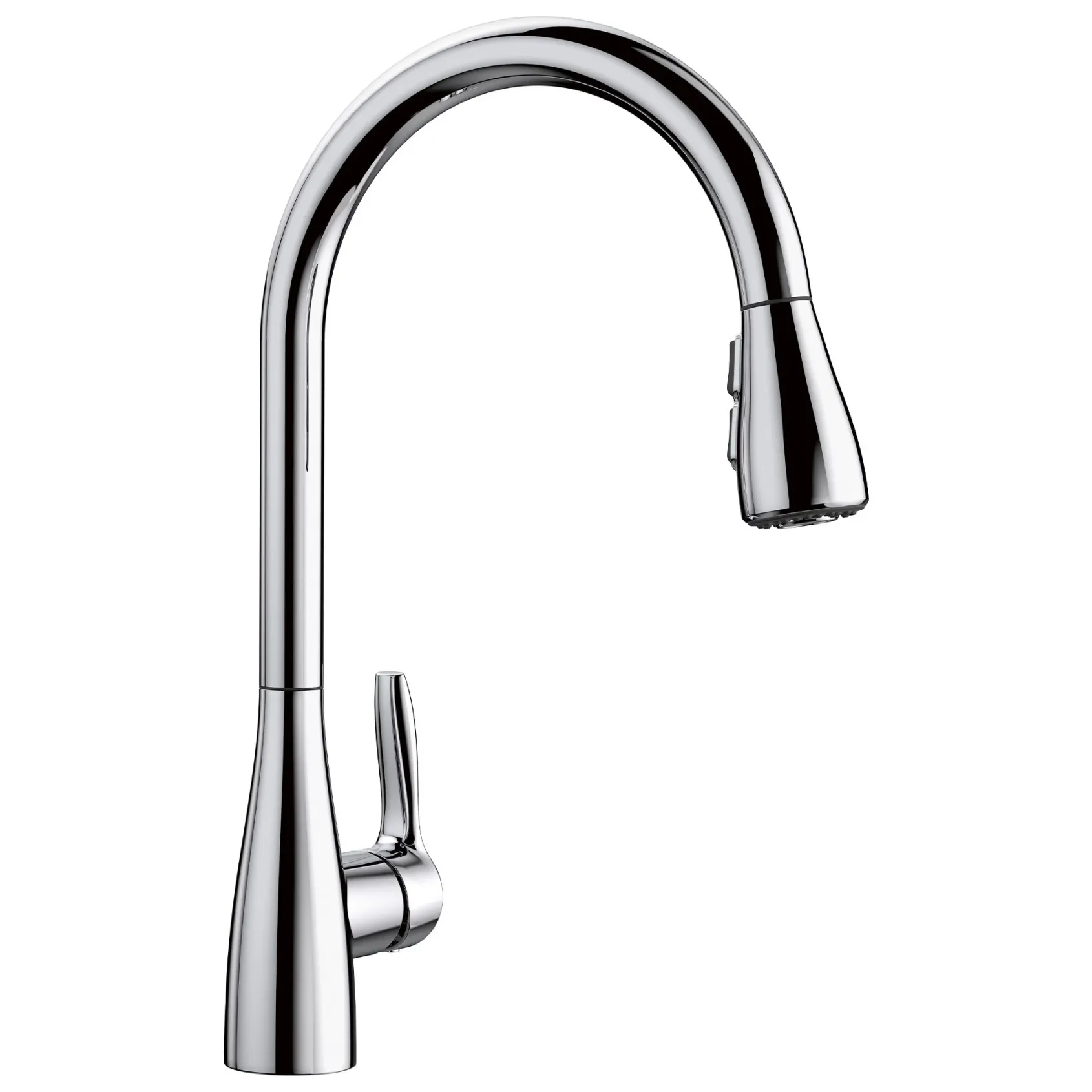 Blanco Atura 1.5 GPM Brass Kitchen Faucet, Pull-Down, Polished Chrome, 442207