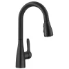 Blanco Atura Pull-Down Dual-Spray Bar Faucet, Matte Black, 1.5 GPM, Brass, 443028