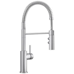 Blanco Catris Semi-Pro Pull-Down Dual-Spray Kitchen Faucet, PVD Steel, 1.5 GPM, Brass, 401918
