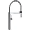 Blanco Culina 2.2 GPM Brass Kitchen Faucet, Semi-Pro, Polished Chrome, 441622