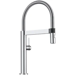 Blanco Culina 2.2 GPM Brass Kitchen Faucet, Semi-Pro, Polished Chrome, 441622