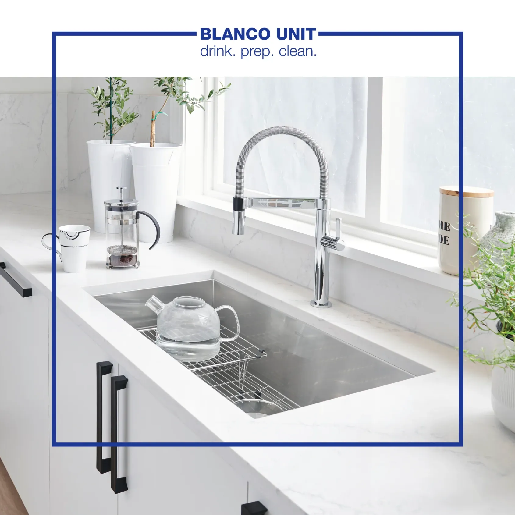 Blanco Culina 2.2 GPM Brass Kitchen Faucet, Semi-Pro, Polished Chrome, 441622