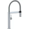 Blanco Culina 2.2 GPM Brass Kitchen Faucet, Semi-Pro, Satin Nickel, 441623