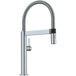 Blanco Culina 2.2 GPM Brass Kitchen Faucet, Semi-Pro, Satin Nickel, 441623