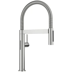 Blanco Culina II Mini Sensor Pull-Down Dual-Spray Kitchen Faucet, PVD Steel, 1.5 GPM, Brass, 527477