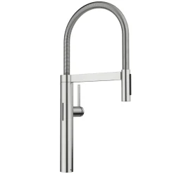 Blanco Culina II Pull-Down Dual-Spray Touchless Sensor Kitchen Faucet, PVD Steel, 1.5 GPM, Brass, 527470