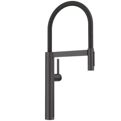Blanco Culina II Semi-Pro Pull-Down Dual-Spray Kitchen Faucet, Matte Black, 1.5 GPM, Brass, 527474