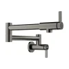 Blanco Culina II Wall-Mounted Pot Filler, Satin Dark Steel, 1.5 GPM, Brass, 527487