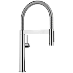 Blanco Culina Mini II Pull-Down Dual-Spray Kitchen Faucet, Chrome, 1.5 GPM, Brass, 527480
