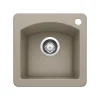 Blanco Diamond 15" Square Granite Composite Bar/Prep Sink, Silgranit, Truffle, 441295