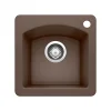 Blanco Diamond 15" Square Granite Composite Bar/Prep Sink, Silgranit, Cafe, 440202