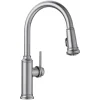 Blanco Empressa 1.5 GPM Brass Kitchen Faucet, Pull-Down, Stainless, 442500