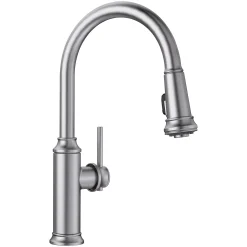 Blanco Empressa 1.5 GPM Brass Kitchen Faucet, Pull-Down, Stainless, 442500