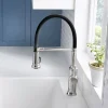 Blanco Empressa 1.5 GPM Brass Kitchen Faucet, Semi-Pro, Stainless, 442509