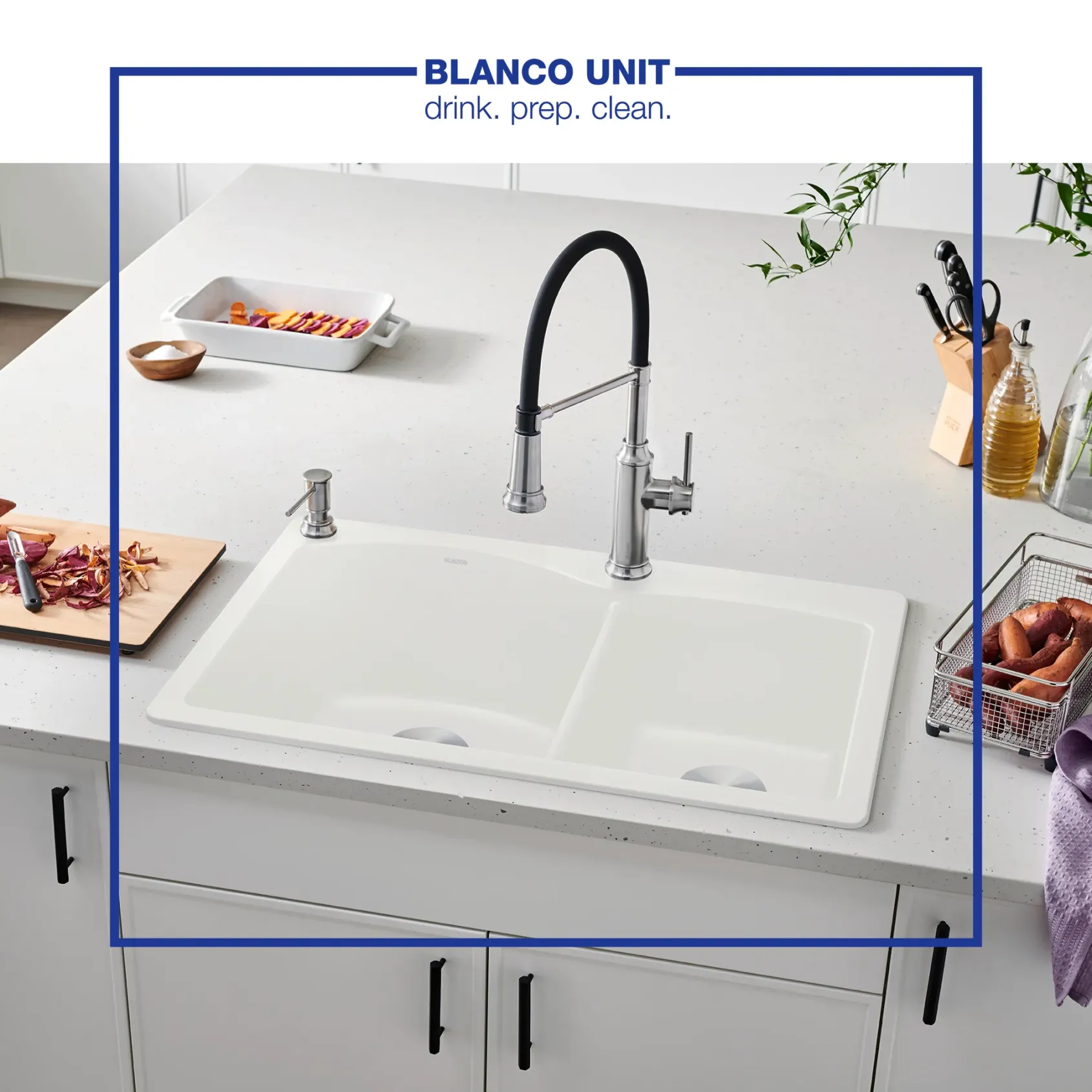 Blanco Empressa 1.5 GPM Brass Kitchen Faucet, Semi-Pro, Stainless, 442509