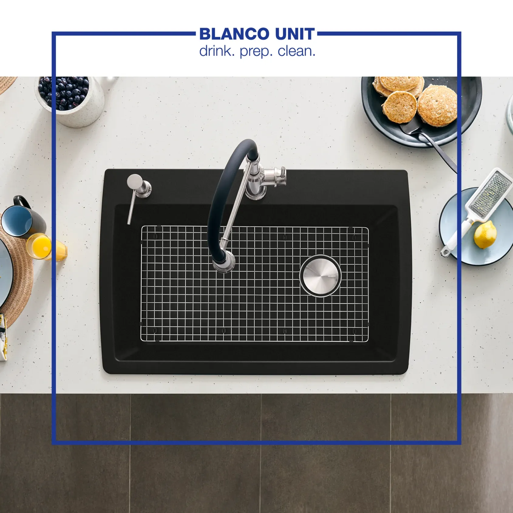 Blanco Empressa 1.5 GPM Brass Kitchen Faucet, Semi-Pro, Stainless, 442509
