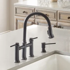 Blanco Empressa 1.5 GPM Brass Kitchen Faucet, Pull-Down, Oil-Rubbed Bronze, 442507