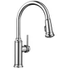 Blanco Empressa 1.5 GPM Brass Kitchen Faucet, Pull-Down, Polished Chrome, 442501