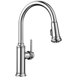 Blanco Empressa 1.5 GPM Brass Kitchen Faucet, Pull-Down, Polished Chrome, 442501