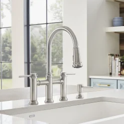 Blanco Empressa 1.5 GPM Brass Kitchen Faucet, Pull-Down, Stainless, 442505