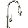 Blanco Empressa 1.5 GPM Brass Kitchen Faucet, Pull-Down, Polished Nickel, 442502