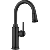 Blanco Empressa Pull-Down Bar Faucet, Matte Black, 1.5 GPM, Brass, 443025