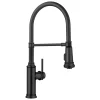 Blanco Empressa Semi-Pro Pull-Down Dual-Spray Kitchen Faucet, Matte Black, 1.5 GPM, Brass, 443022