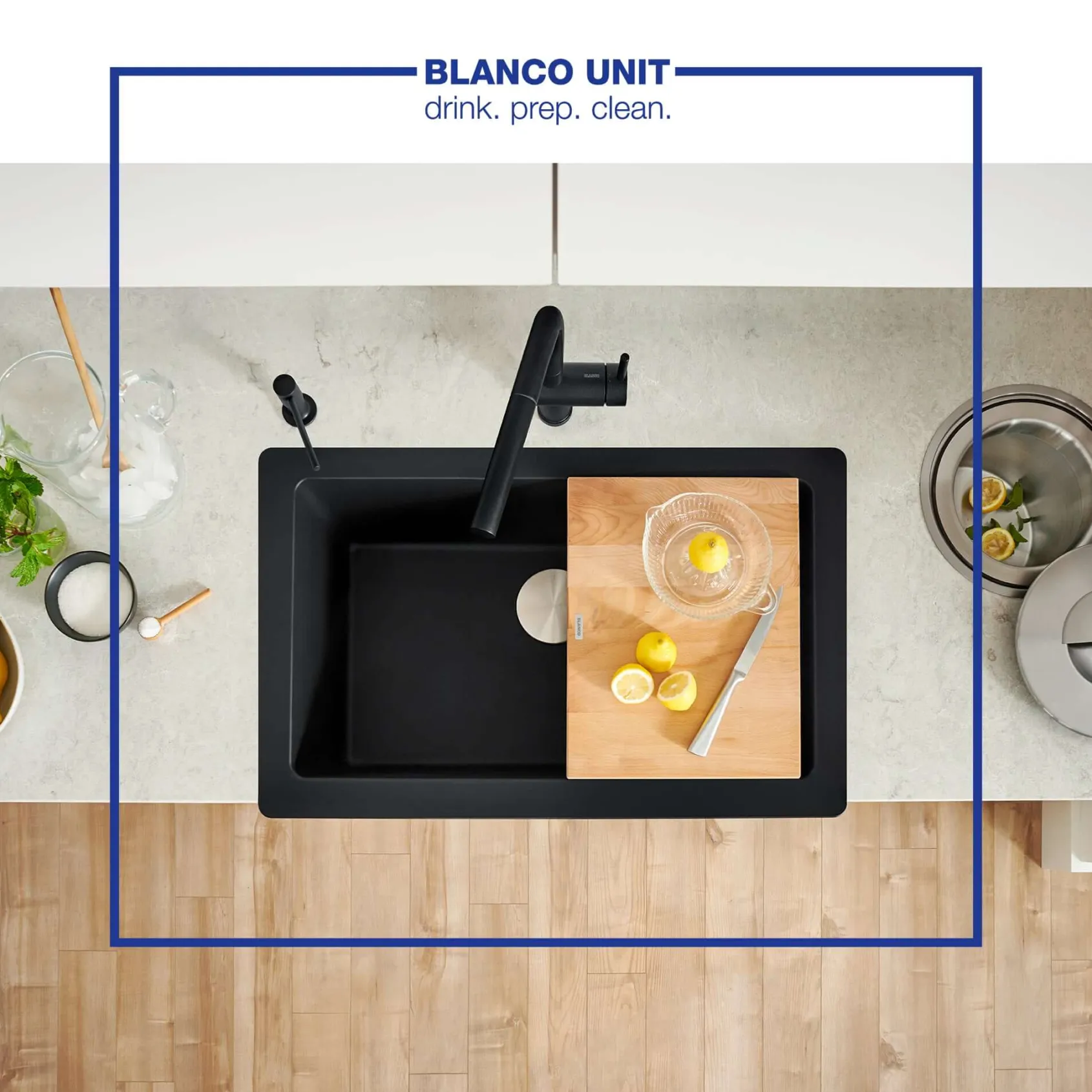 Blanco Linus 1.5 GPM Brass Kitchen Faucet, Pull-Out, Anthracite, 526367