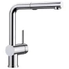 Blanco Linus 1.5 GPM Brass Kitchen Faucet, Pull-Out, Polished Chrome, 526365