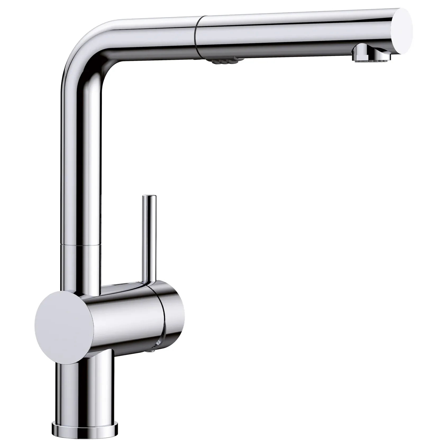 Blanco Linus 1.5 GPM Brass Kitchen Faucet, Pull-Out, Polished Chrome, 526365